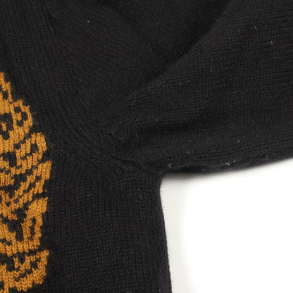 DOLCE & GABBANA KING Crown Cashmere Sweater Black Size 48