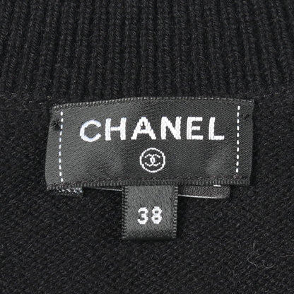 CHANEL Coco Mark Button Cashmere Cardigan Size 38