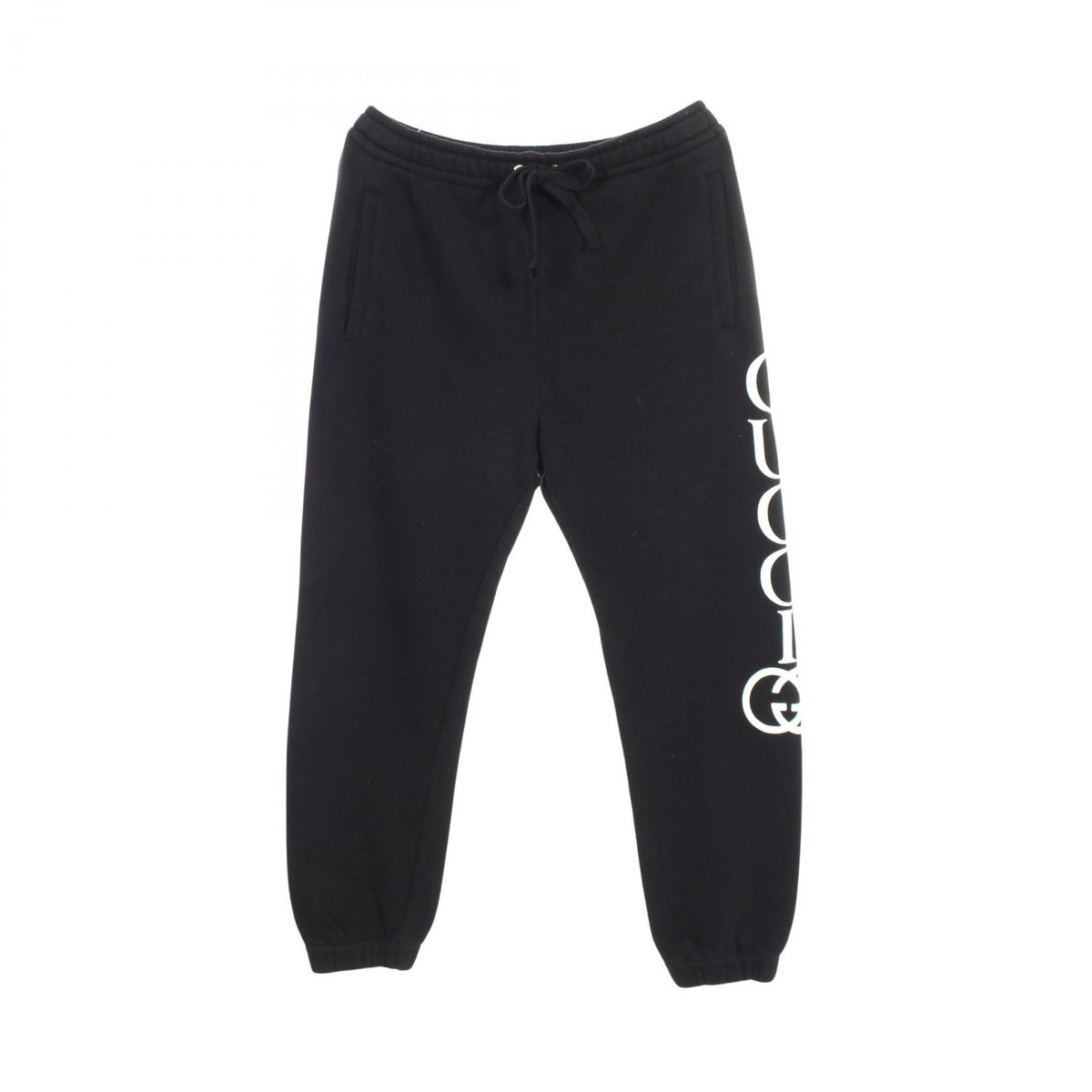 GUCCI Side Logo Cotton Pants Black Size S