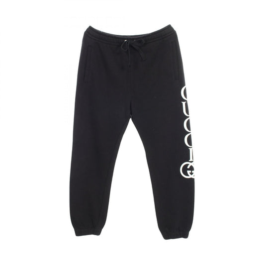 GUCCI Side Logo Cotton Pants Black Size S