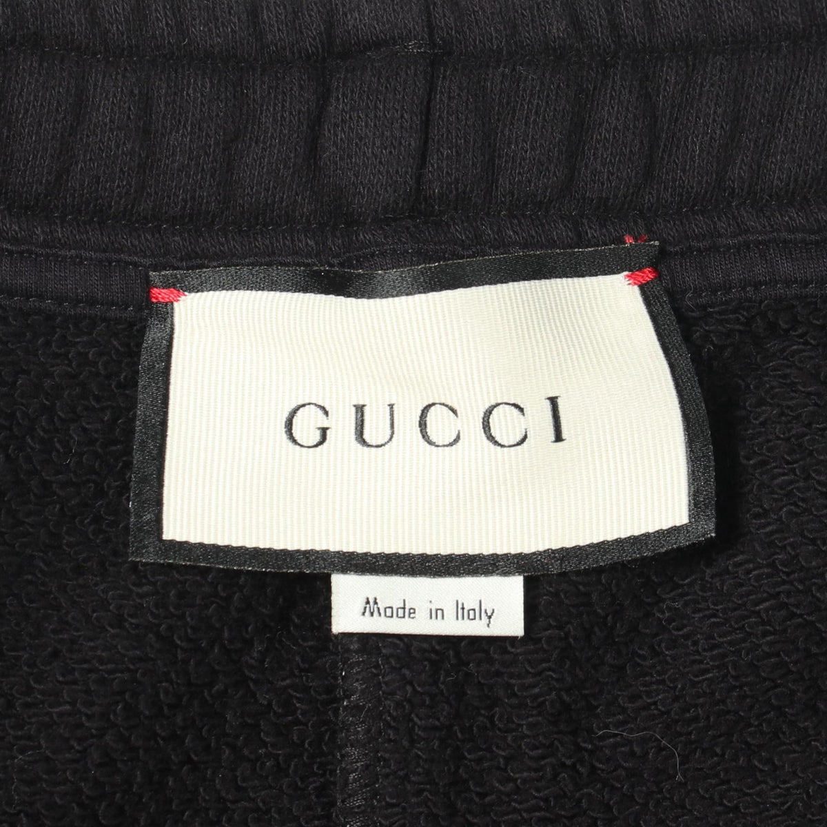 GUCCI Side Logo Cotton Pants Black Size S