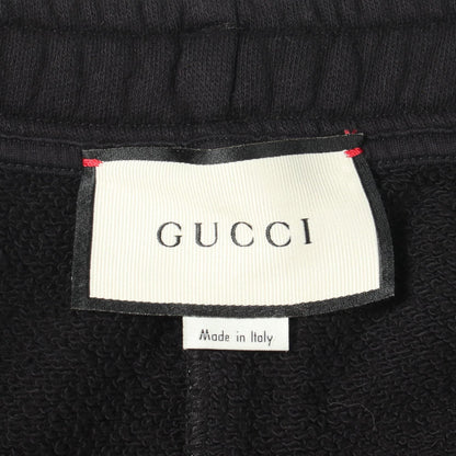 GUCCI Side Logo Cotton Pants Black Size S