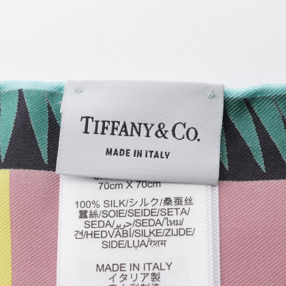 TIFFANY&CO Schlumberger Bird Scarf Green