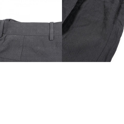 LOUIS VUITTON Mini Monogram Silk Cotton Shorts Black Pants Size 52