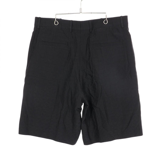 LOUIS VUITTON Mini Monogram Silk Cotton Shorts Black Pants Size 52