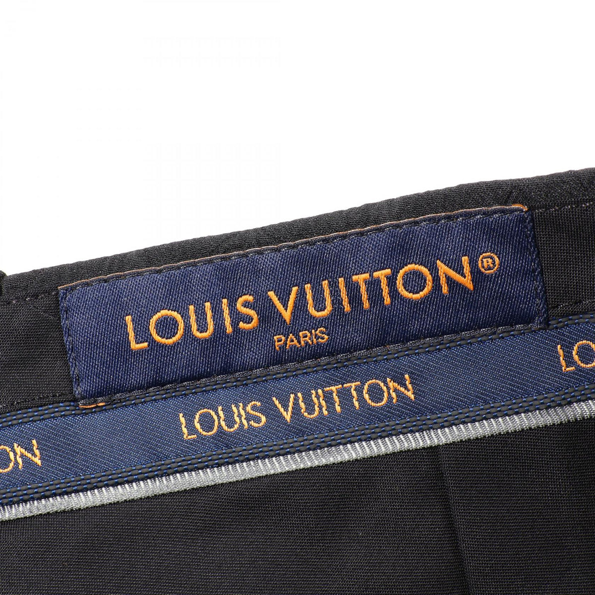 LOUIS VUITTON Mini Monogram Silk Cotton Shorts Black Pants Size 52