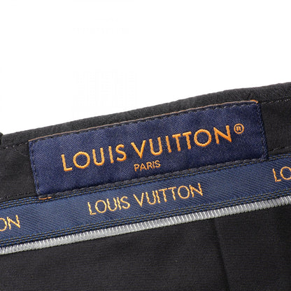 LOUIS VUITTON Mini Monogram Silk Cotton Shorts Black Pants Size 52