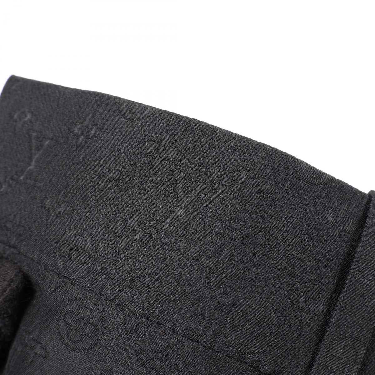 LOUIS VUITTON Mini Monogram Silk Cotton Shorts Black Pants Size 52
