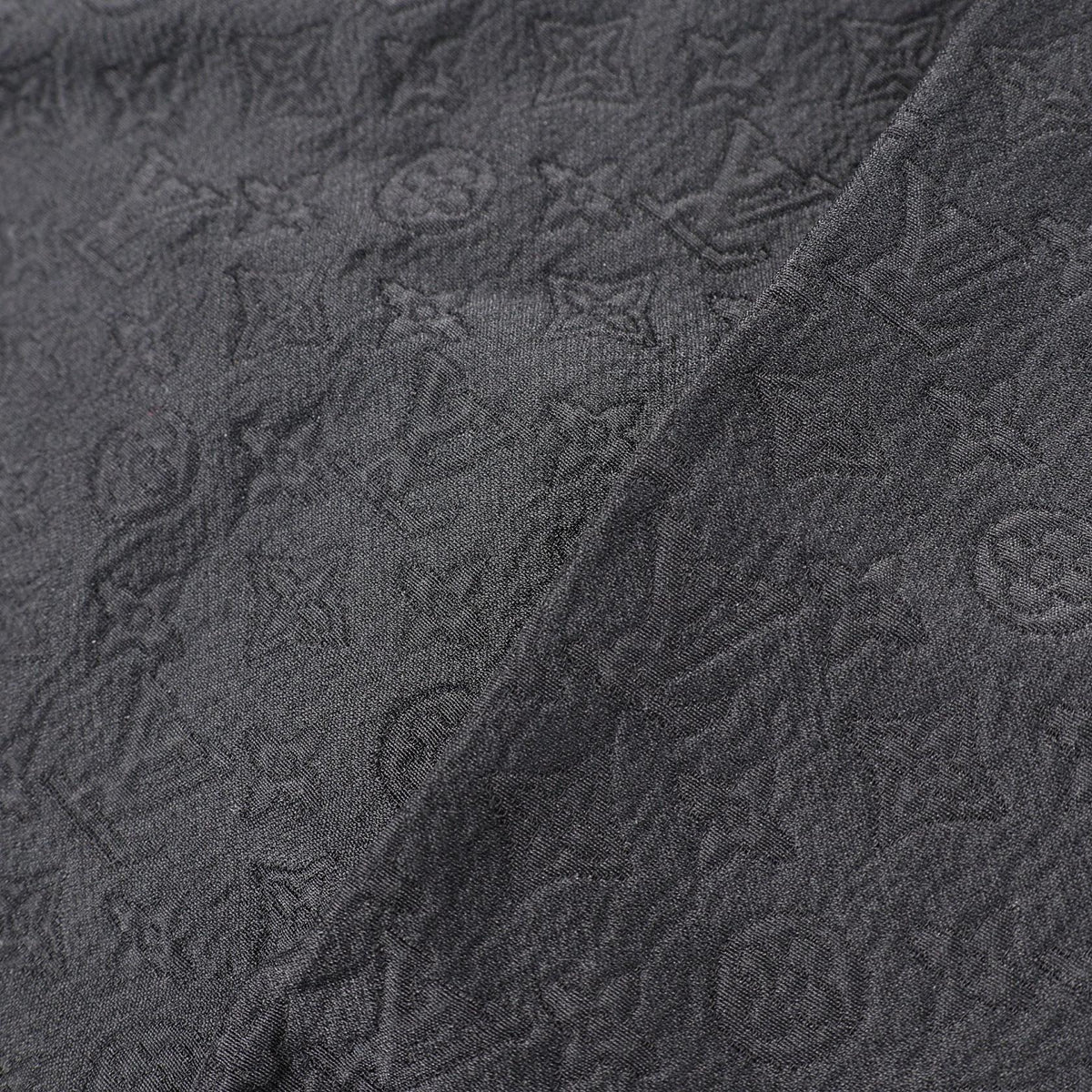 LOUIS VUITTON Mini Monogram Silk Cotton Shorts Black Pants Size 52