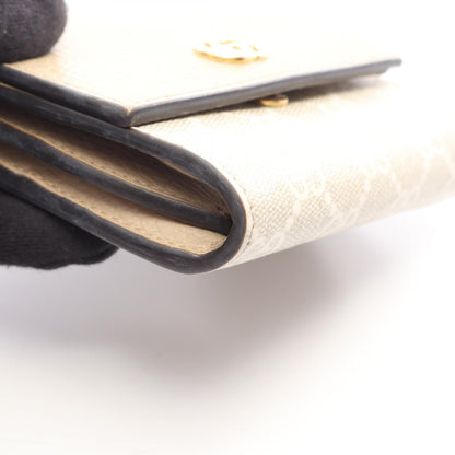 GUCCI GG Marmont Bi-Fold Beige Leather Wallet