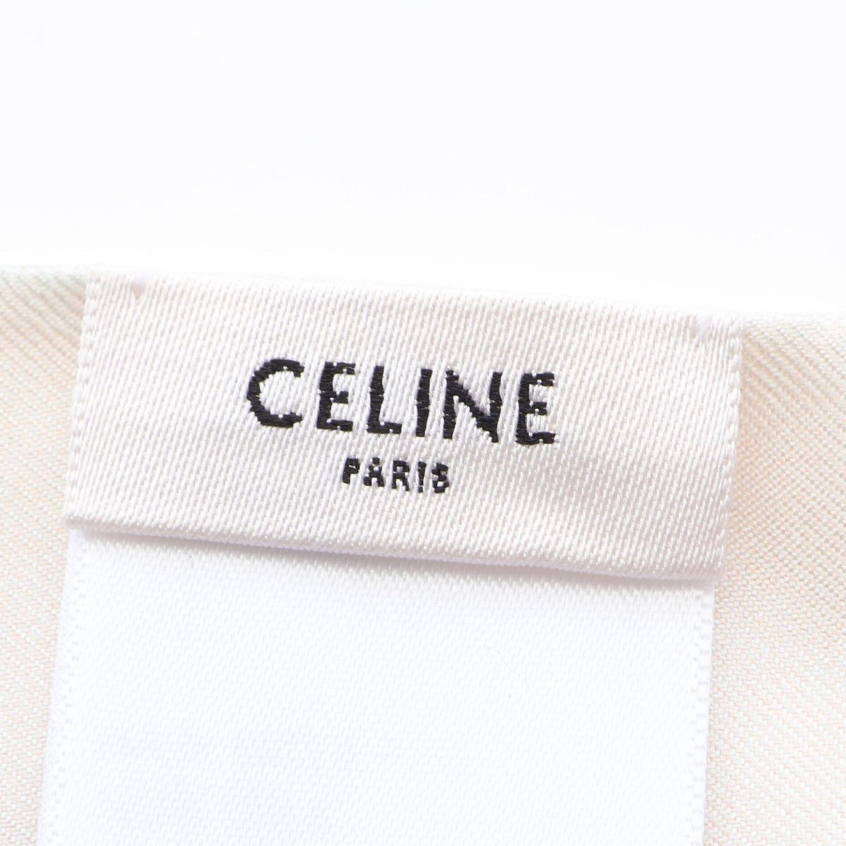 CELINE Lavalliere Silk Twill Ribbon Scarf