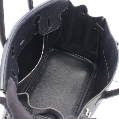 HERMES Birkin 30 Black Leather Bag