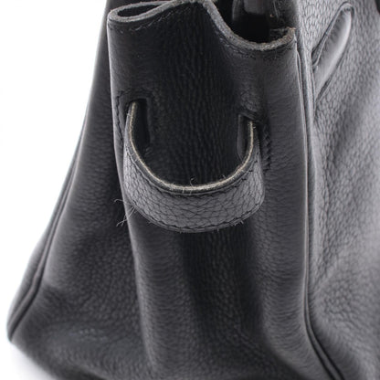 HERMES Birkin 30 Black Leather Bag