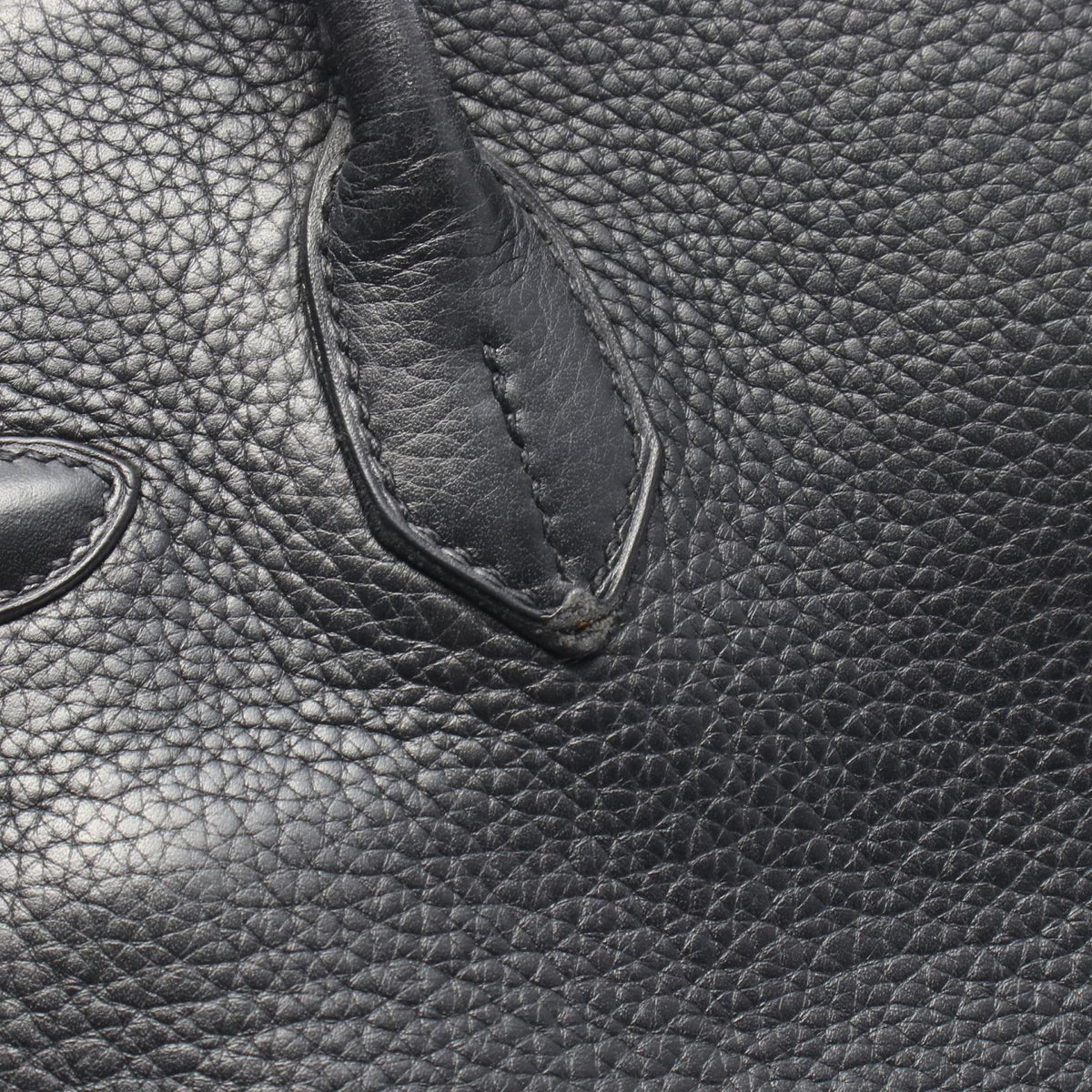 HERMES Birkin 30 Black Leather Bag