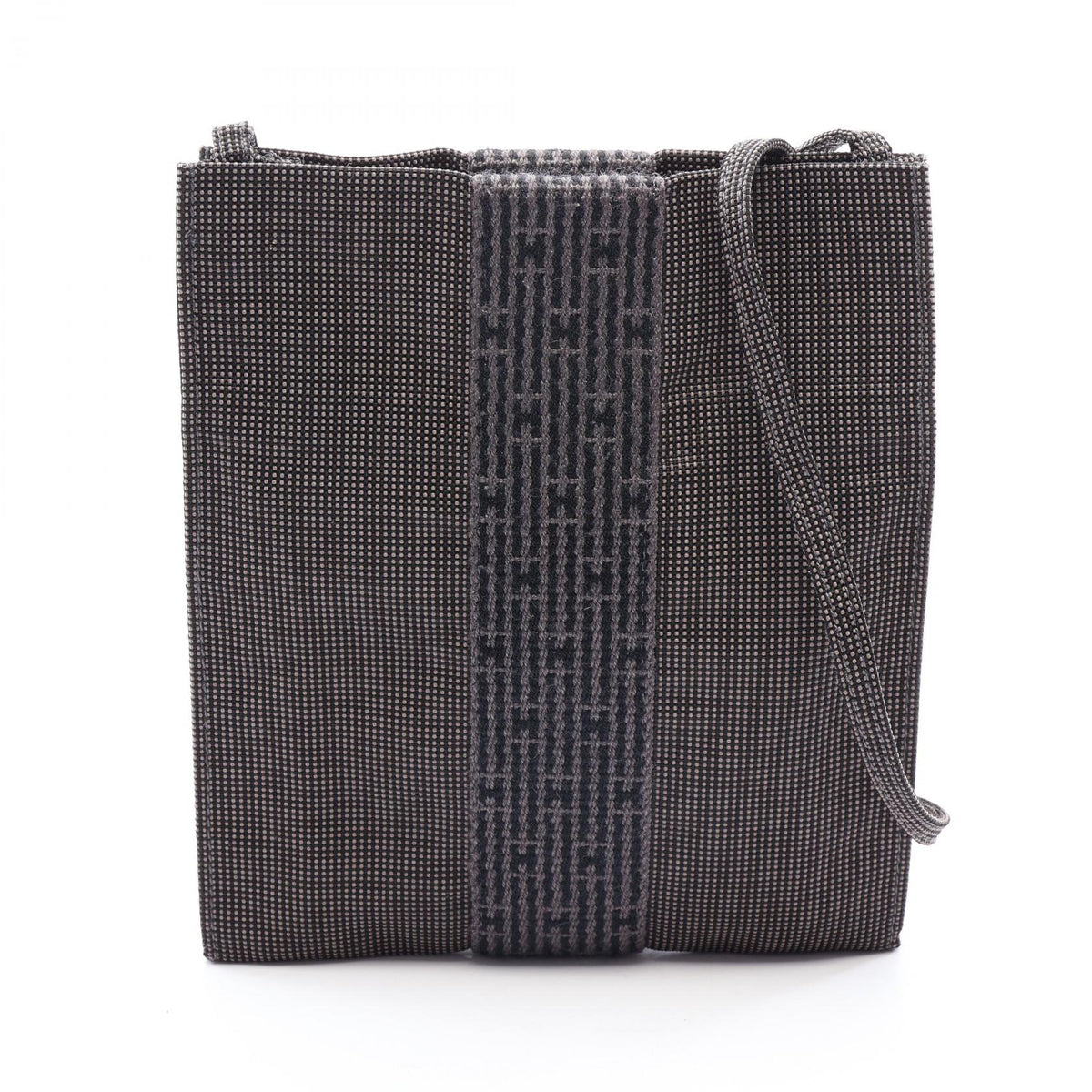 HERMES Aline Nylon Canvas Bag Gray