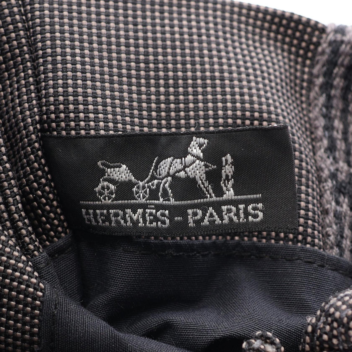 HERMES Aline Nylon Canvas Bag Gray