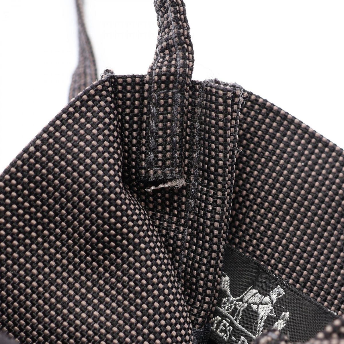 HERMES Aline Nylon Canvas Bag Gray