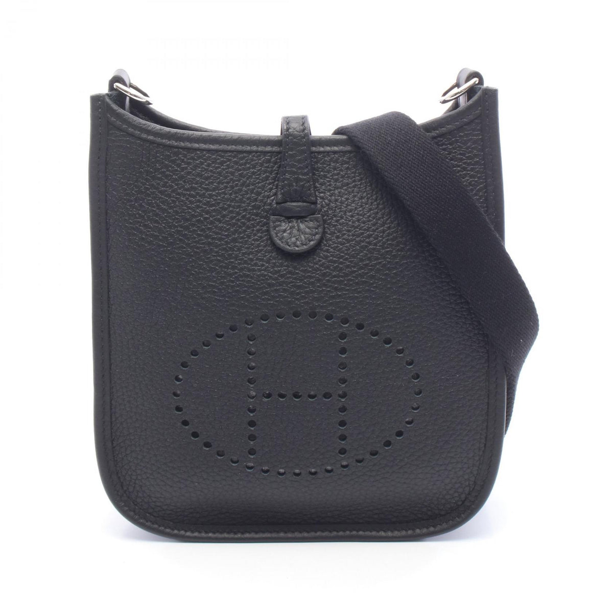 HERMES Evelyne TPM Taurillon Bag Black