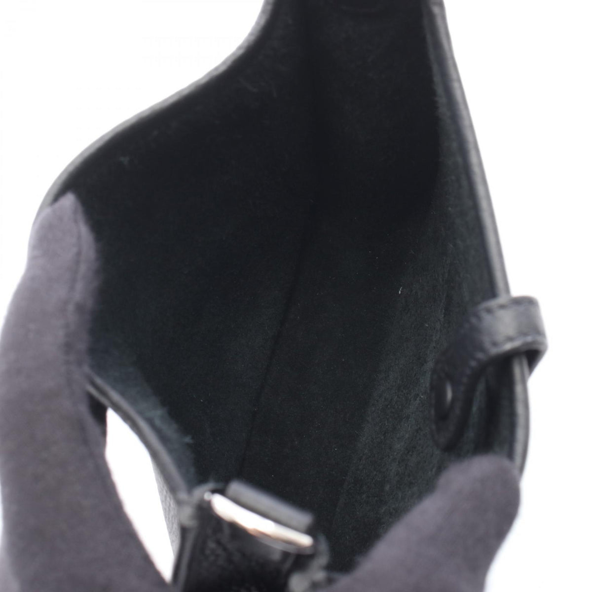HERMES Evelyne TPM Taurillon Bag Black