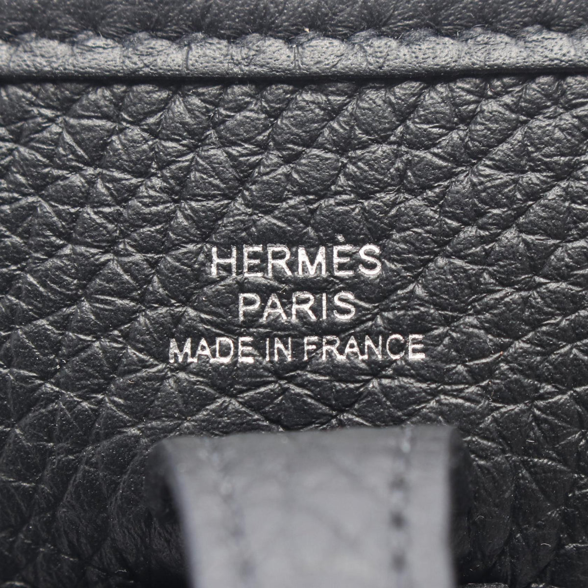 HERMES Evelyne TPM Taurillon Bag Black