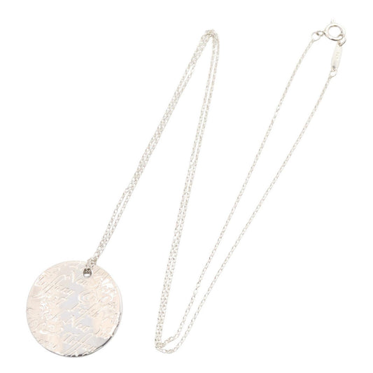 TIFFANY&CO Notes Round Silver Necklace