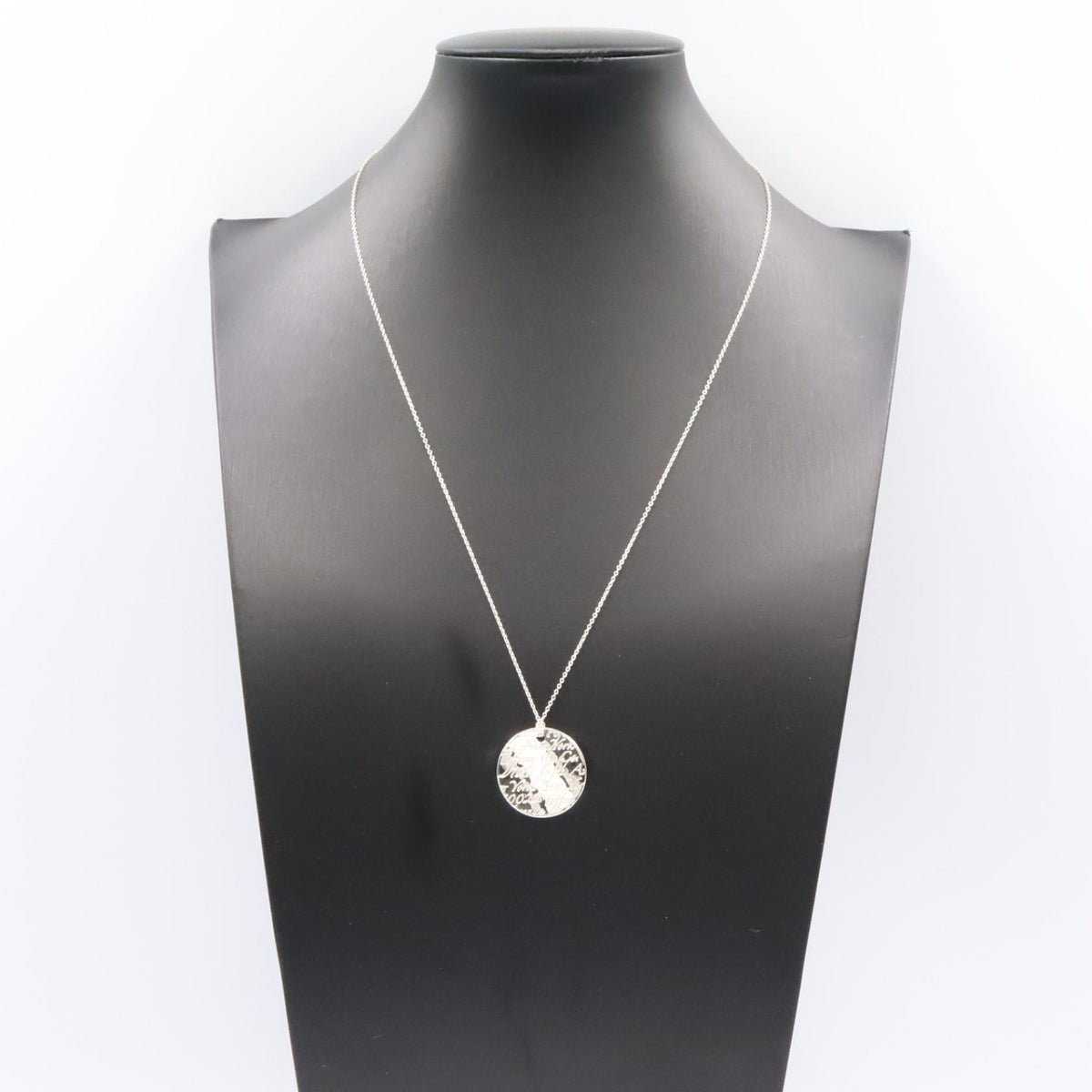 TIFFANY&CO Notes Round Silver Necklace