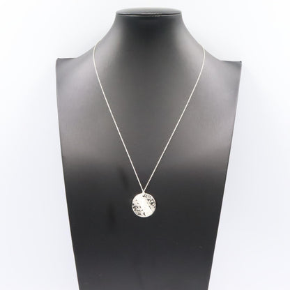 TIFFANY&CO Notes Round Silver Necklace