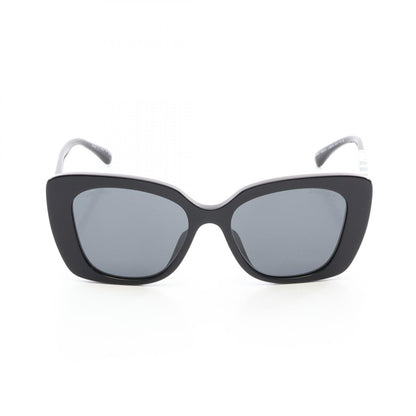 CHANEL Square Shape Rhinestone Sunglasses