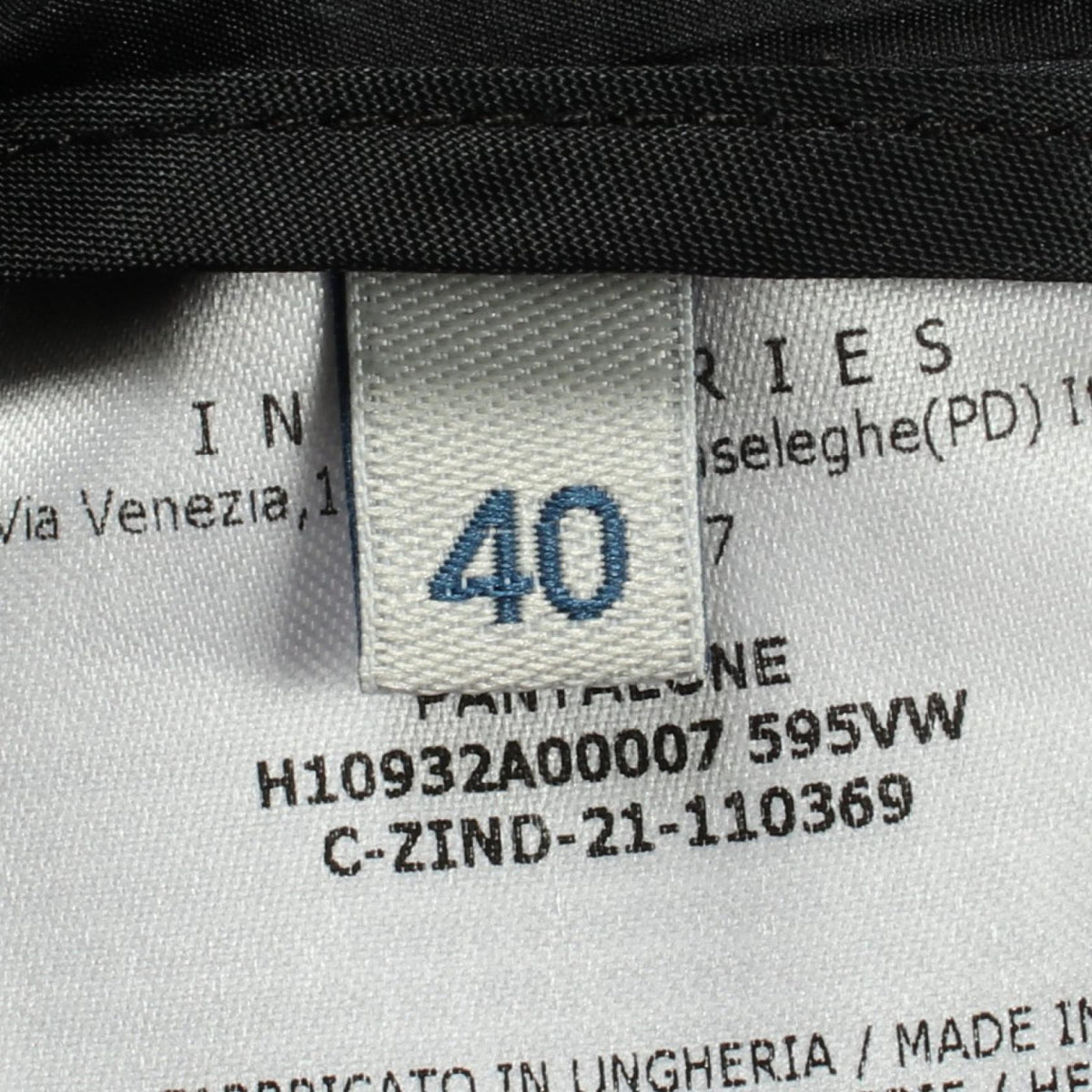 MONCLER Polyester Pants Black Size 40