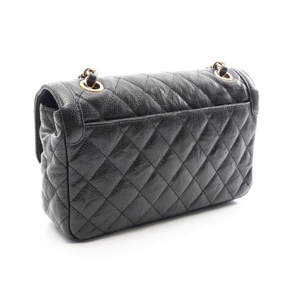 CHANEL Matelasse Caviar Skin Bag, Black