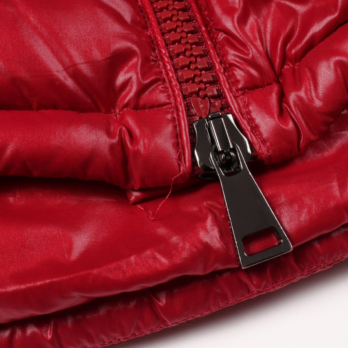 MONCLER FUSTET Nylon Down Jacket Red Size 1