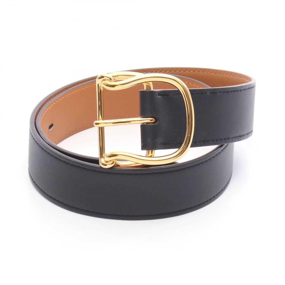HERMES Sartore 32 Leather Belt Size 70