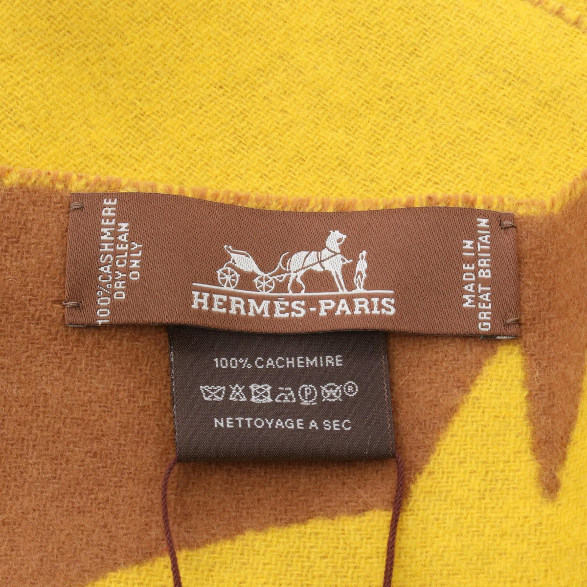 HERMES Kazak Buckle et Scarf Yellow
