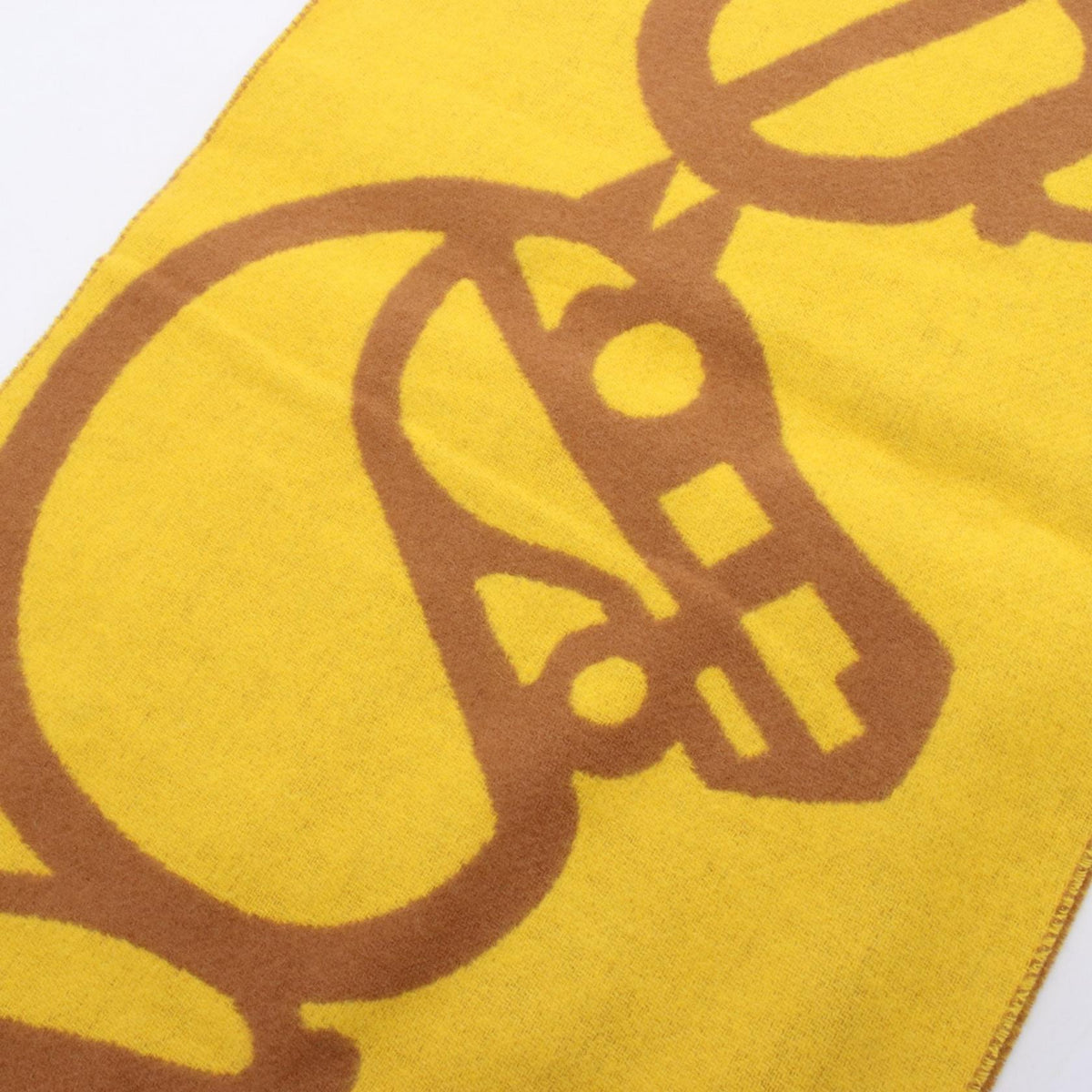 HERMES Kazak Buckle et Scarf Yellow