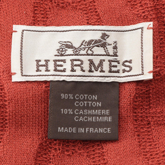 HERMES Chaine d'Ancre Cotton Scarf Red