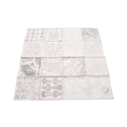 HERMES Carre 60 Double Face Silk Scarf
