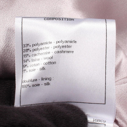 CHANEL Coco Button Sequin Tweed Coat Size 34