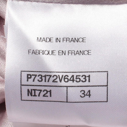 CHANEL Coco Button Sequin Tweed Coat Size 34