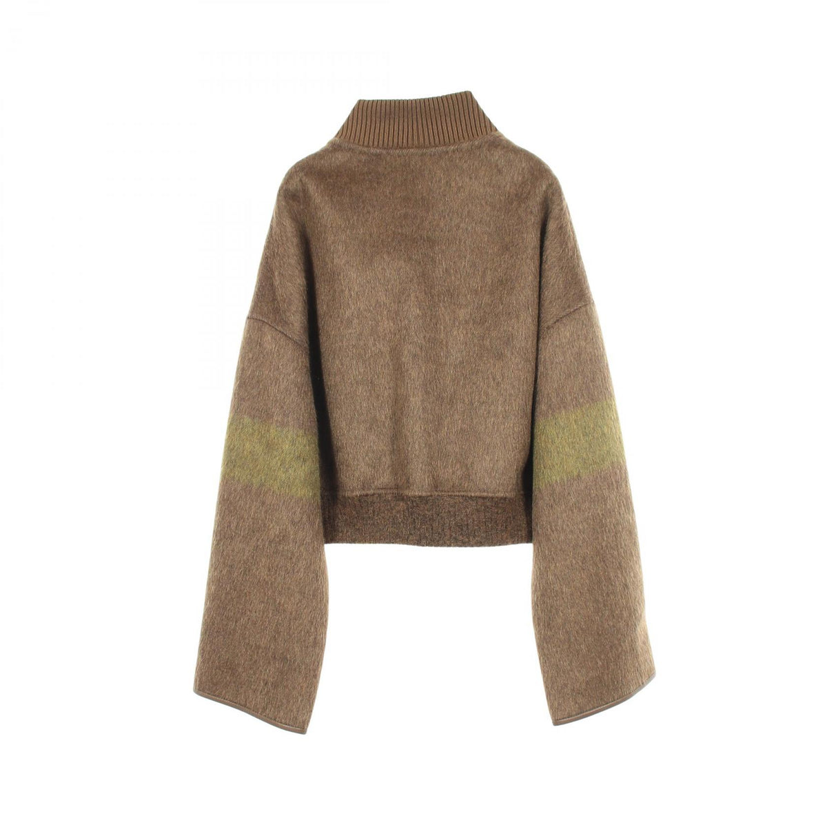 HERMES Zip-Up Cropped Cashmere Mohair Jacket Size 34