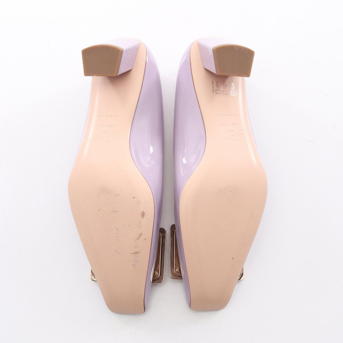 Roger Vivier Belle Vivier Patent Pumps Purple Size 35