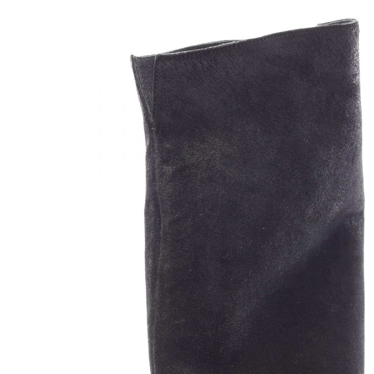 CHANEL Coco Mark Knee High Suede Boots Size 35.5