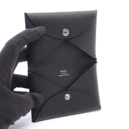 HERMES Calvi Veau Epsom Leather Coin Case