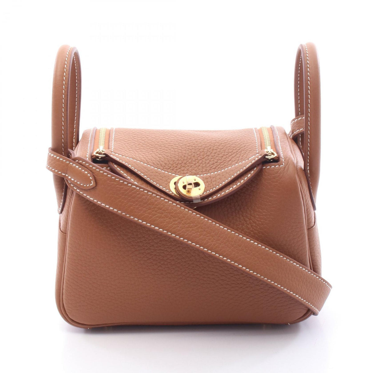 HERMES Lindy Mini Taurillon Clemence Shoulder Bag