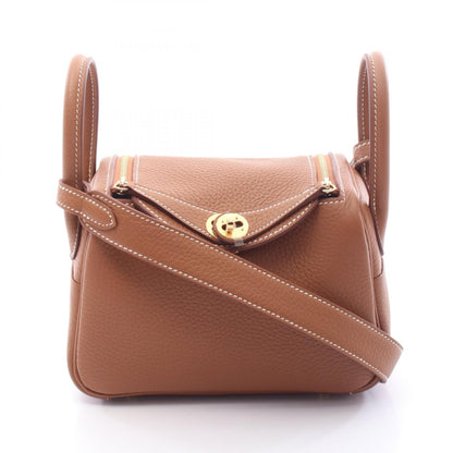 HERMES Lindy Mini Taurillon Clemence Shoulder Bag
