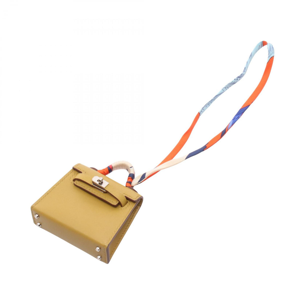 HERMES Kelly Twilly Charm Silk Tadelakt