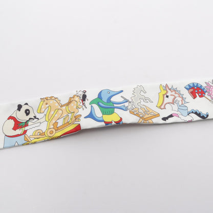 HERMES Twilly Academia Hippica Silk Scarf