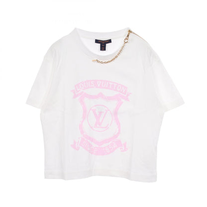LOUIS VUITTON LV Signature Zipper T-Shirt White Size XS