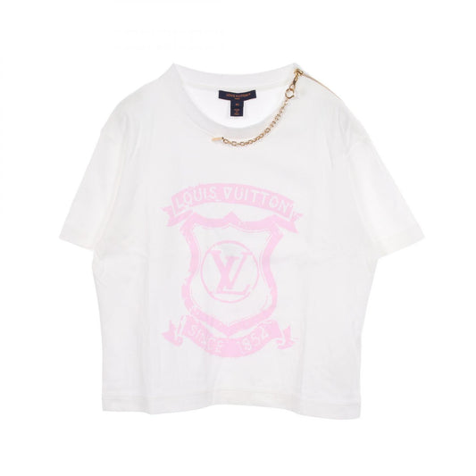 LOUIS VUITTON LV Signature Zipper T-Shirt White Size XS