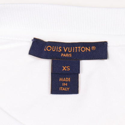 LOUIS VUITTON LV Signature Zipper T-Shirt White Size XS