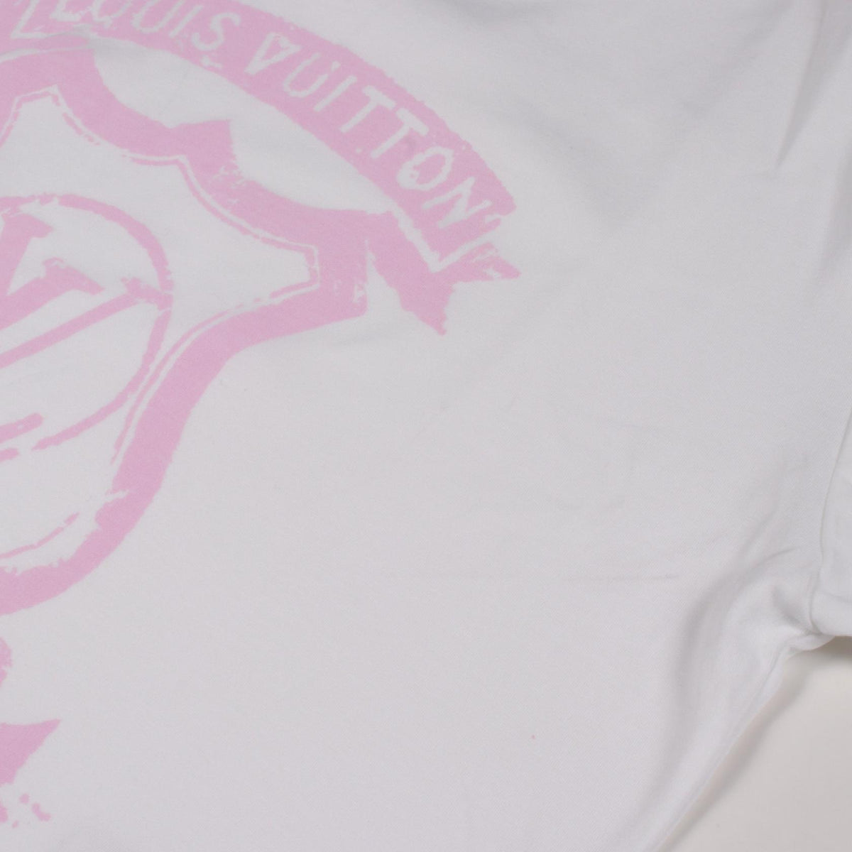 LOUIS VUITTON LV Signature Zipper T-Shirt White Size XS